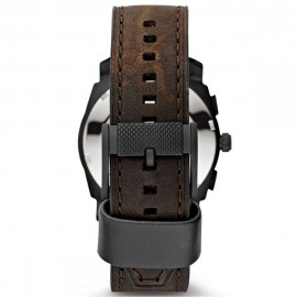 ساعة فوسيل ماشين بنية للرجال بسوار من الجلد - FS4656